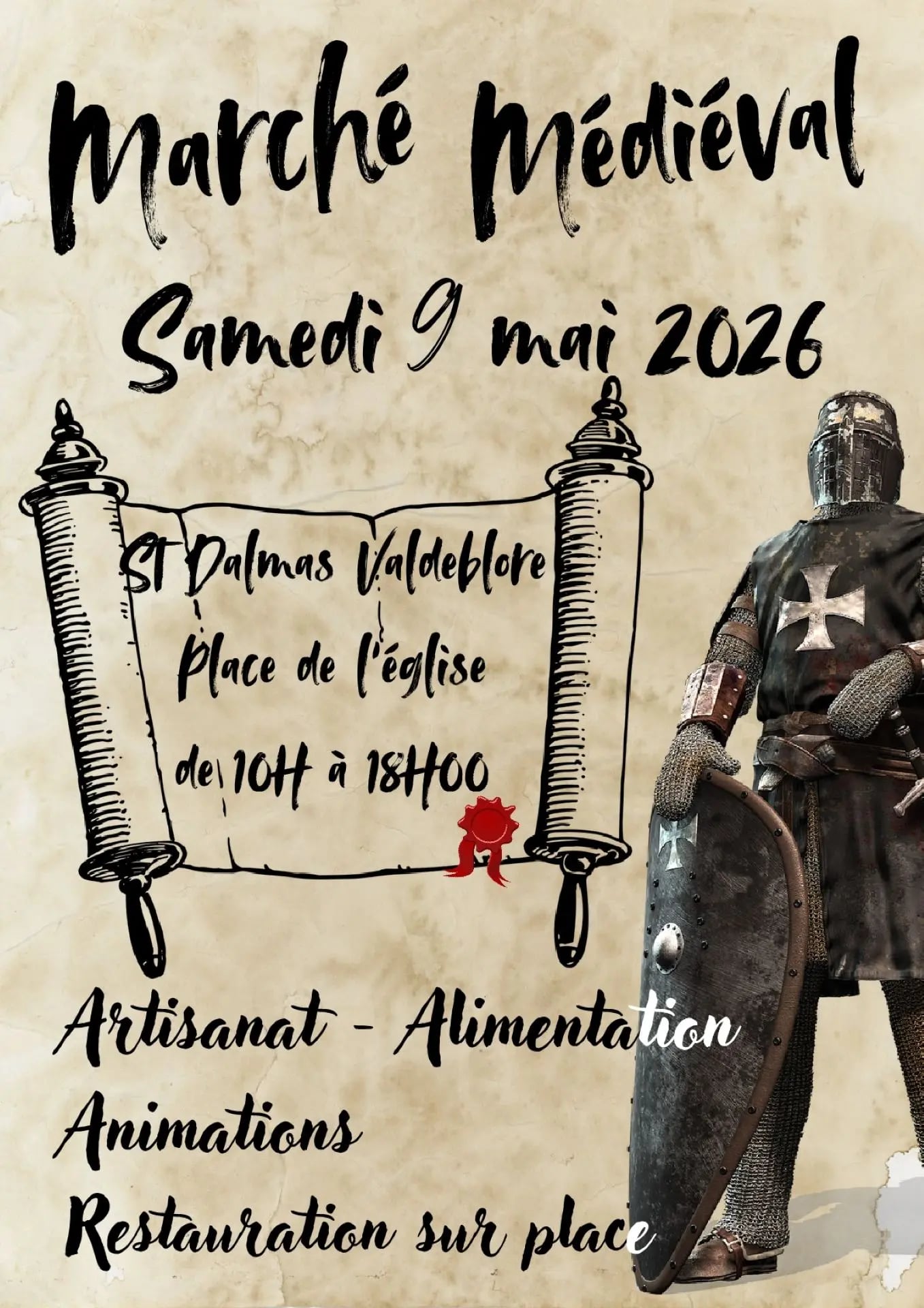 Marché à thème "Marché médiéval".